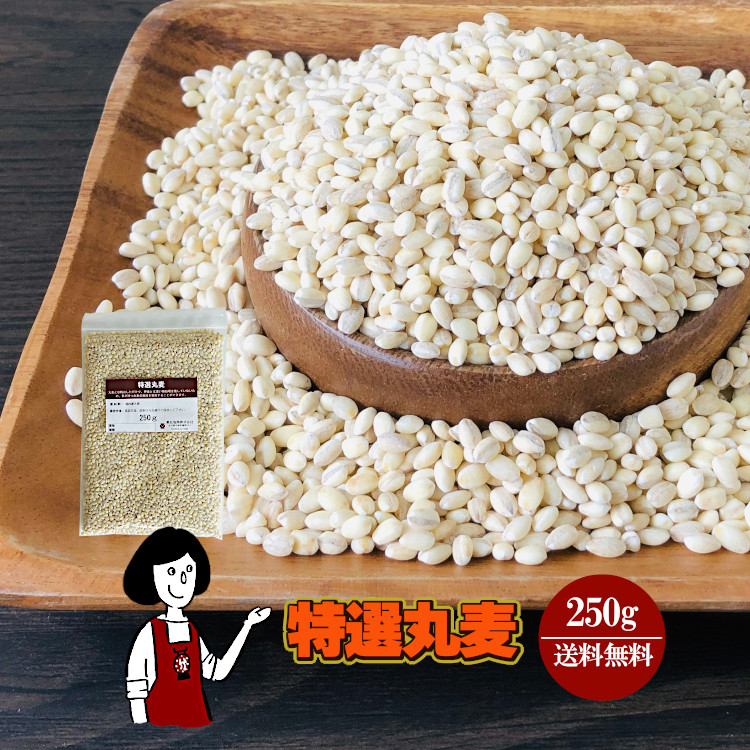 特選丸麦 250g / チャック付 メール便 送料無料