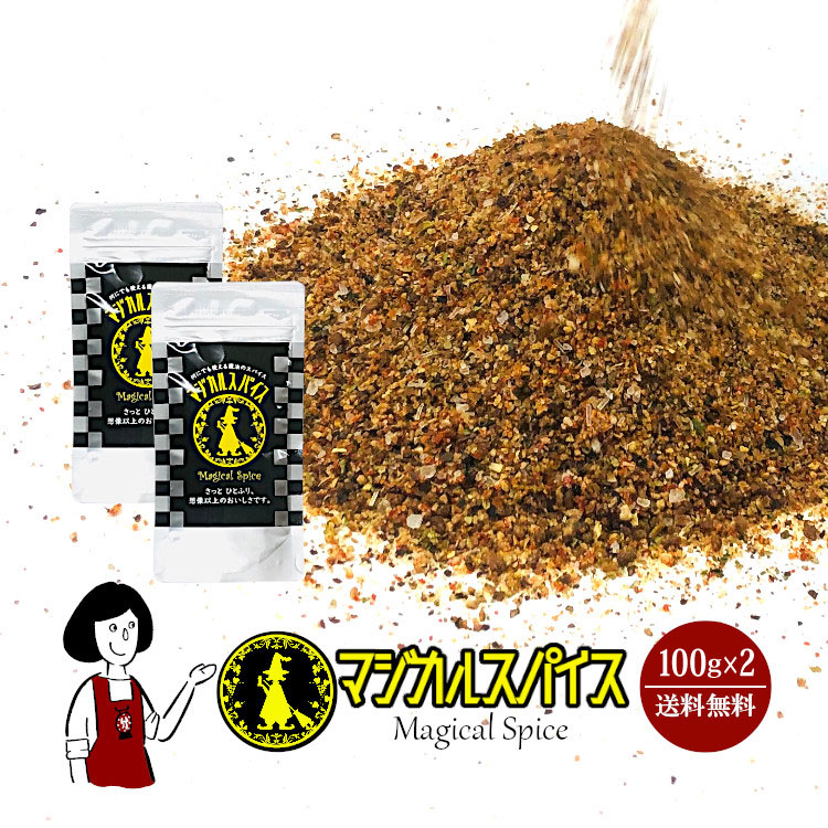 ライフテック マジカルスパイス 100g×2袋 ＜詰替用＞ / ミックススパイス アウトドア キャンプ飯 万能調味料 送料無料