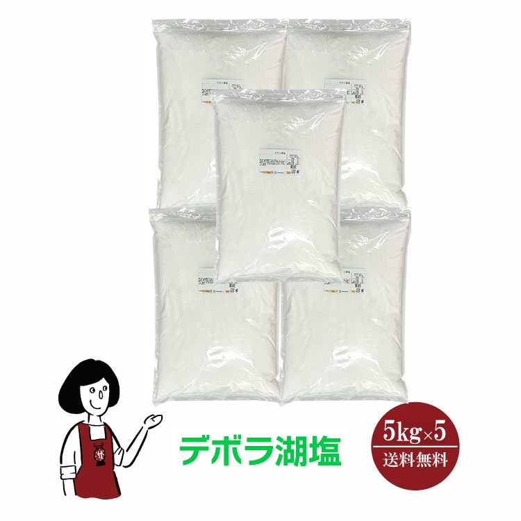 デボラ湖塩 5kg×5(計25kg) / オーストラリア デボラ湖 湖塩 自然結晶塩 ミネラル 塩 送料無料