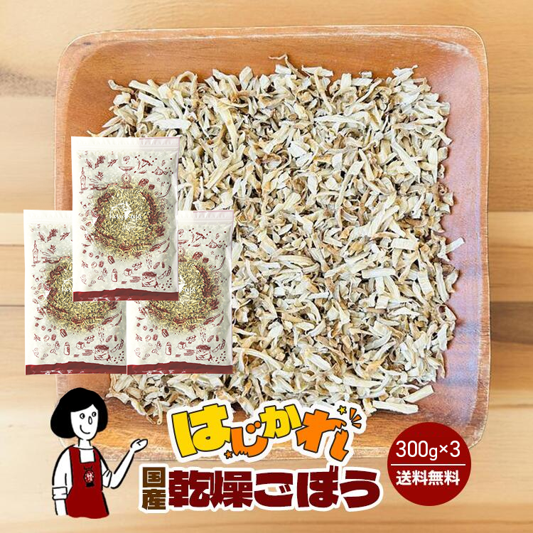 《はじかれ》乾燥ごぼう 300g×3 / チャック付 メール便 送料無料 ごぼう 乾燥野菜 訳あり B品