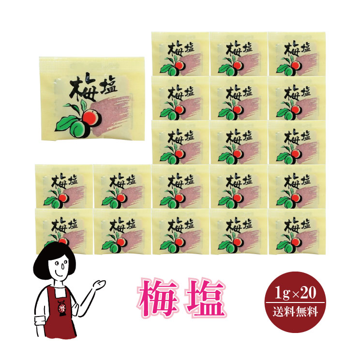 マルニ 梅塩 1g×20 / メール便 送料無料