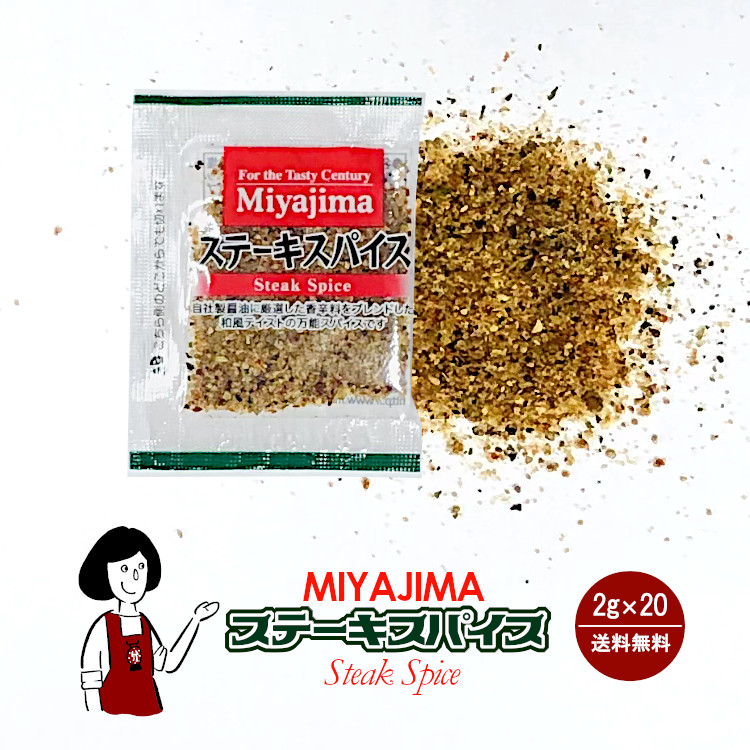 宮島醤油 ステーキスパイス 2g×20 / メール便 送料無料