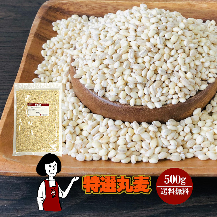 特選丸麦 500g / チャック付 メール便 送料無料