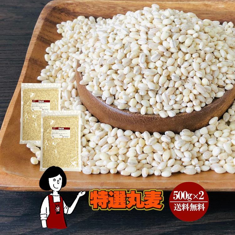 特選丸麦 500g×2 / チャック付 メール便 送料無料