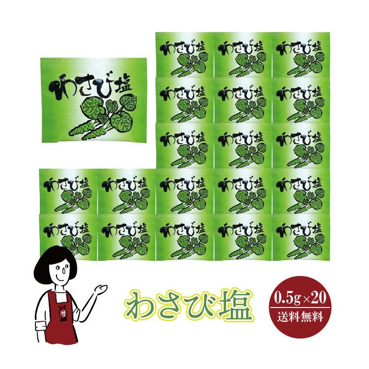 マルニ わさび塩 0.5g×20 / メール便 送料無料