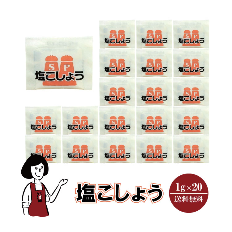 マルニ 塩こしょう 1g×20 / メール便 送料無料