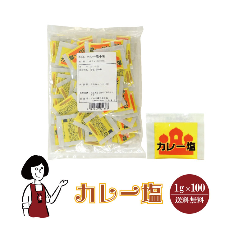 マルニ カレー塩 1g×100 / メール便 送料無料