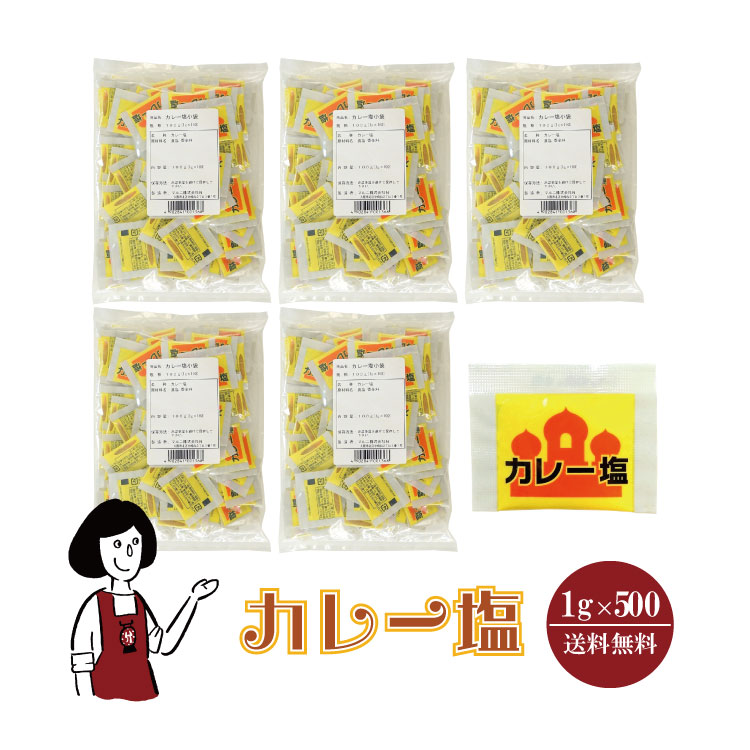 マルニ カレー塩 1g×500 / 宅配便 送料無料