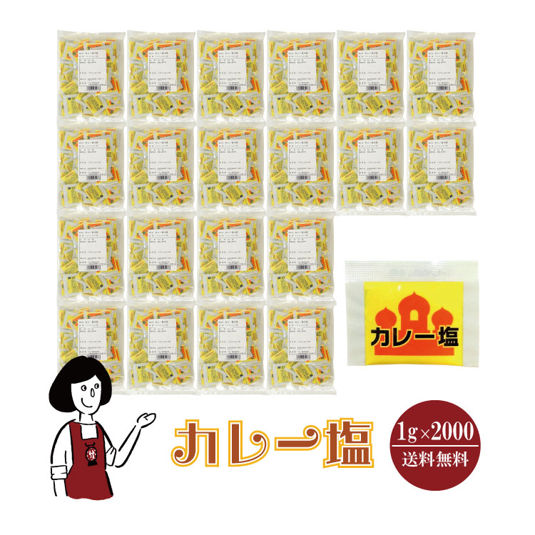 マルニ カレー塩 1g×2000 / 宅配便 送料無料