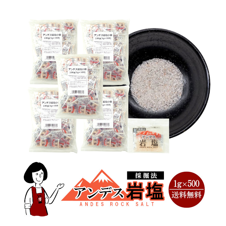 マルニ アンデス岩塩 1g×500 / 宅配便 送料無料