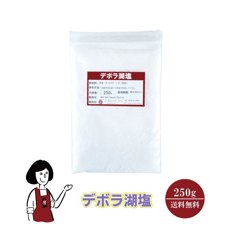 デボラ湖塩 250g / チャック付 メール便 送料無料