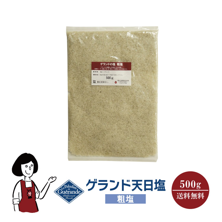 ゲランド天日塩≪粗塩≫ 500g / メール便 送料無料