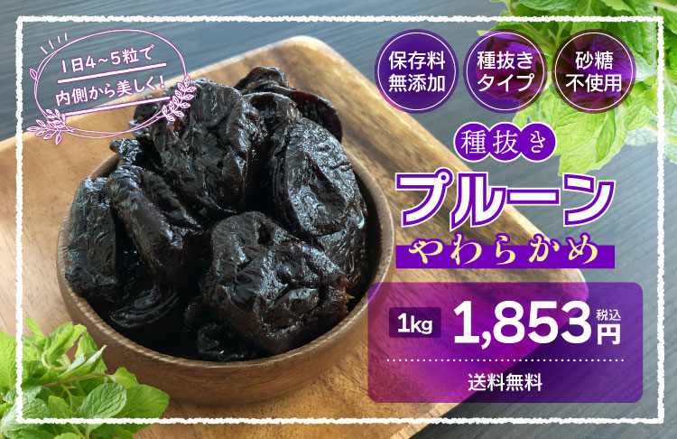 プルーン 種抜き ドライフルーツ 砂糖不使用