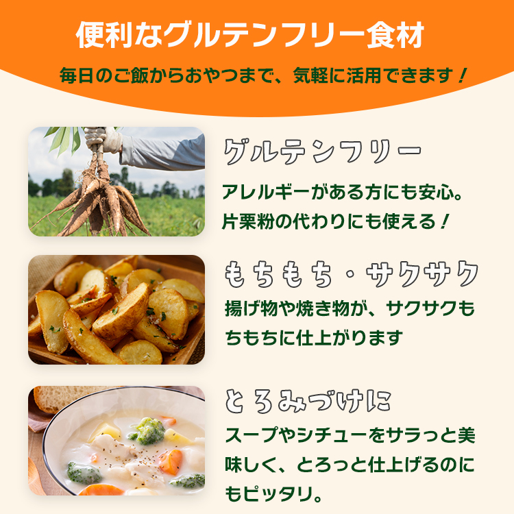 タピオカ粉 キャッサバ ポンデケージョ わらび餅 もちもちの素