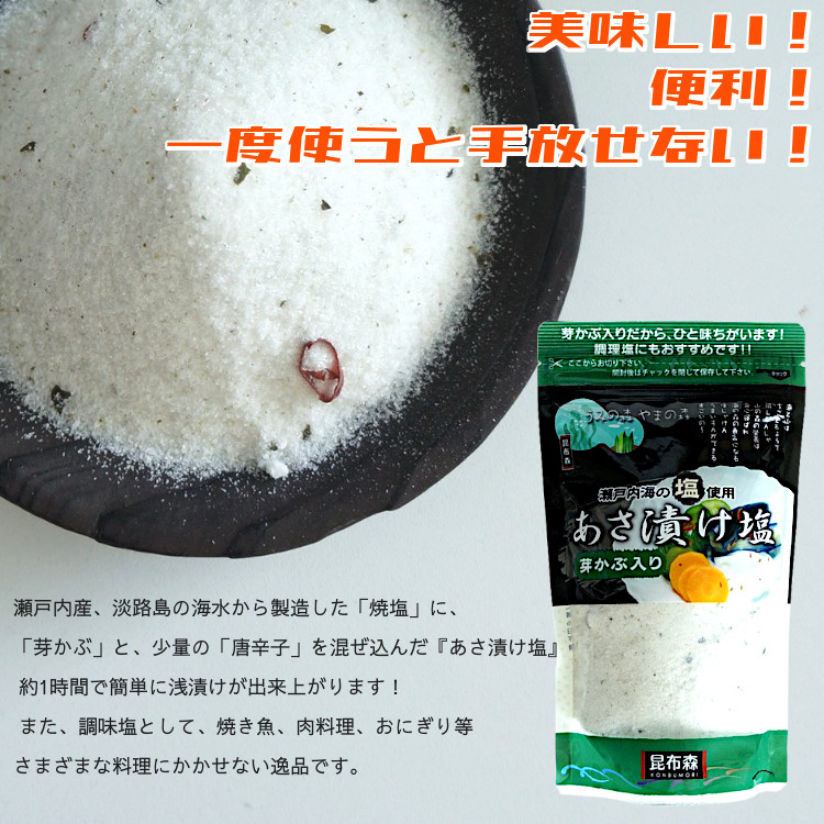 ソルト 塩 調味料 芽かぶ入り 焼塩 浅漬け