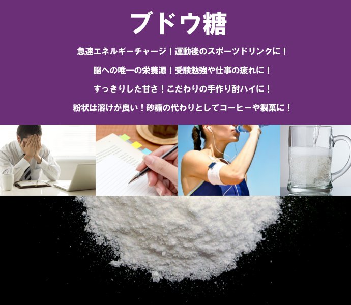 ブドウ糖 グルコース 糖類 ぶどう糖 甘味 脳の栄養 脳のごはん